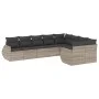 Set muebles jardín 9 pzas y cojines ratán sintético gris claro by , Modular outdoor sofas - Ref: Foro24-3221841, Price: 641,1...