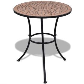 Terracotta mosaic bistro table 60 cm by vidaXL, Garden tables - Ref: Foro24-41528, Price: 94,63 €, Discount: %