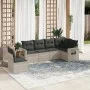 Set de sofás de jardín 6 pzas y cojines ratán sintético gris by , Garden sets - Ref: Foro24-3220231, Price: 425,61 €, Discoun...