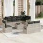 Gartenmöbel-Set 9-teilig mit Kissen aus hellem grauem Kunst-Rattan. von , Gartensets - Ref: Foro24-3220451, Preis: 636,77 €, ...