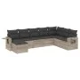 Set de sofás de jardín 8 pzas y cojines ratán sintético gris by , Garden sets - Ref: Foro24-3220561, Price: 547,30 €, Discoun...