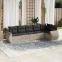 Set de sofás de jardín 6 pzas y cojines ratán sintético gris by , Garden sets - Ref: Foro24-3221391, Price: 445,20 €, Discoun...
