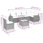 Set de sofás de jardín 7 pzas con cojines ratán PE gris claro by , Garden sets - Ref: Foro24-3221441, Price: 496,55 €, Discou...