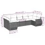 Set de sofás de jardín 7 pzas con cojines ratán PE gris claro by , Modular outdoor sofas - Ref: Foro24-3221791, Price: 528,66...