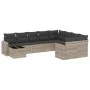 Set sofás jardín 10 pzas con cojines ratán sintético gris claro von , Gartensets - Ref: Foro24-3219452, Preis: 669,88 €, Raba...