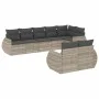 Set de sofás de jardín 8 pzas y cojines ratán sintético gris by , Modular outdoor sofas - Ref: Foro24-3221621, Price: 624,15 ...