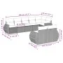 Set de sofás de jardín 8 pzas y cojines ratán sintético gris by , Modular outdoor sofas - Ref: Foro24-3221621, Price: 624,15 ...