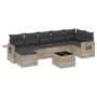 Set de sofás de jardín 8 pzas y cojines ratán sintético gris by , Garden sets - Ref: Foro24-3220491, Price: 524,96 €, Discoun...