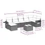 Set de sofás de jardín 8 pzas y cojines ratán sintético gris by , Garden sets - Ref: Foro24-3220491, Price: 524,96 €, Discoun...