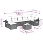 Set de sofás de jardín 8 pzas y cojines ratán sintético gris by , Garden sets - Ref: Foro24-3220491, Price: 534,55 €, Discoun...