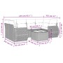Set de sofás de jardín 7 pzas con cojines ratán PE gris claro by , Garden sets - Ref: Foro24-3253459, Price: 493,15 €, Discou...