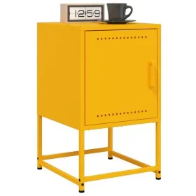 Mesitas de noche 2 uds acero amarillo mostaza 36x39x60,5 cm by , Nightstands - Ref: Foro24-846453, Price: 93,53 €, Discount: %