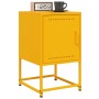 Mesitas de noche 2 uds acero amarillo mostaza 36x39x60,5 cm by , Nightstands - Ref: Foro24-846453, Price: 94,73 €, Discount: %
