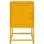 Nachttische, 2 Stück, aus Stahl in Senfgelb, 36x39x60,5 cm. von , Nachttische - Ref: Foro24-846453, Preis: 93,52 €, Rabatt: %