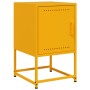Nachttische, 2 Stück, aus Stahl in Senfgelb, 36x39x60,5 cm. von , Nachttische - Ref: Foro24-846453, Preis: 94,73 €, Rabatt: %