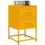Mesita de noche acero amarillo mostaza 36x39x60,5 cm | Foro24.es | Tu tienda online para hogar, jardín y más Foro24.es