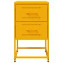 Mesita de noche acero amarillo mostaza 36x39x60,5 cm | Foro24.es | Tu tienda online para hogar, jardín y más Foro24.es