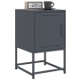 Nachttische, 2 Stück, anthrazitgraues Stahl, 36x39x60,5 cm. von , Nachttische - Ref: Foro24-846451, Preis: 94,67 €, Rabatt: %