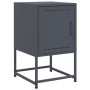 Nachttische, 2 Stück, anthrazitgraues Stahl, 36x39x60,5 cm. von , Nachttische - Ref: Foro24-846451, Preis: 94,67 €, Rabatt: %