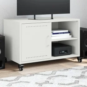 Mueble de TV acero blanco 68x39x43,5 cm by , TV Furniture - Ref: Foro24-846673, Price: 55,99 €, Discount: %