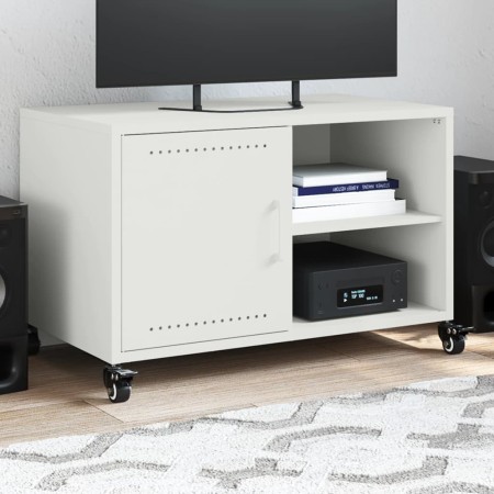 TV-Möbel aus weißem Stahl, 68x39x43,5 cm. von , TV-Möbel - Ref: Foro24-846673, Preis: 56,51 €, Rabatt: %