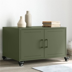 Mesa de centro acero verde oliva 68x50x43,5 cm by , Coffee table - Ref: Foro24-846690, Price: 67,99 €, Discount: %