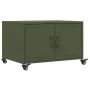 Olivenfarbener Couchtisch aus Stahl, 68x50x43,5 cm. von , Couchtisch - Ref: Foro24-846690, Preis: 67,35 €, Rabatt: %