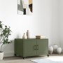 Mesa de centro acero verde oliva 68x50x43,5 cm de , Mesas de centro - Ref: Foro24-846690, Precio: 69,49 €, Descuento: %
