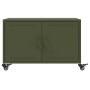 Mesa de centro acero verde oliva 68x50x43,5 cm de , Mesas de centro - Ref: Foro24-846690, Precio: 69,49 €, Descuento: %