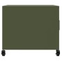 Mesa de centro acero verde oliva 68x50x43,5 cm de , Mesas de centro - Ref: Foro24-846690, Precio: 69,49 €, Descuento: %