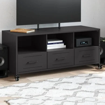 TV-Möbel aus schwarzem Stahl, 100,5x39x43,5 cm. von , TV-Möbel - Ref: Foro24-846692, Preis: 83,49 €, Rabatt: %