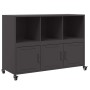 Aparador de acero negro 100,5x39x72 cm de , Aparadores - Ref: Foro24-846734, Precio: 126,03 €, Descuento: %