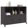 Aparador de acero negro 100,5x39x72 cm by , Sideboards - Ref: Foro24-846734, Price: 125,44 €, Discount: %