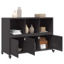 Aparador de acero negro 100,5x39x72 cm de , Aparadores - Ref: Foro24-846734, Precio: 126,03 €, Descuento: %