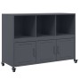 Anrichte aus anthrazitgrauem Stahl 100,5x39x72 cm von , Sideboards - Ref: Foro24-846736, Preis: 128,90 €, Rabatt: %