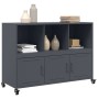 Anrichte aus anthrazitgrauem Stahl 100,5x39x72 cm von , Sideboards - Ref: Foro24-846736, Preis: 128,90 €, Rabatt: %