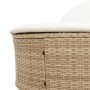 Doppel-Liegestuhl mit beigen Kunststoff-Rattan-Kissen. von , Liegen - Ref: Foro24-368650, Preis: 293,41 €, Rabatt: %
