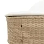 Doppel-Liegestuhl mit beigen Kunststoff-Rattan-Kissen. von , Liegen - Ref: Foro24-368650, Preis: 282,11 €, Rabatt: %
