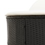 Tumbona doble con cojines ratán sintético negro by , Loungers - Ref: Foro24-368646, Price: 259,44 €, Discount: %