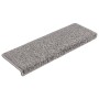 Alfombrillas para escaleras 15 unidades 65x21x4 cm Gris Borde