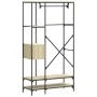 Perchero con estantes madera de ingeniería roble Sonoma by , Dresser Organizers and Bar Hangers - Ref: Foro24-847860, Price: ...