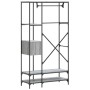 Perchero con estantes madera de ingeniería gris Sonoma von , Kommoden-Organizer und Bar-Kleiderbügel - Ref: Foro24-847862, Pr...
