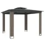 Cenador con doble techo de tela gris antracita 2,94x2,94 m de , Carpas y cenadores - Ref: Foro24-368445, Precio: 349,50 €, De...