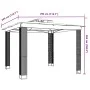 Cenador con doble techo de tela gris antracita 2,94x2,94 m de , Carpas y cenadores - Ref: Foro24-368445, Precio: 349,50 €, De...