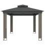 Cenador con doble techo de tela gris antracita 3,94x2,96 m by , Tents and gazebos - Ref: Foro24-368447, Price: 368,46 €, Disc...