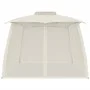 Cenador de doble techo paredes de malla acero crema 3,93x2,93 m by , Tents and gazebos - Ref: Foro24-368451, Price: 251,84 €,...
