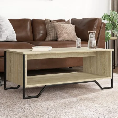 Mesa de centro madera de ingeniería roble Sonoma 100x51x40 cm by , Coffee table - Ref: Foro24-848480, Price: 60,86 €, Discoun...