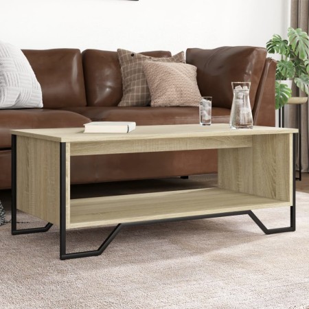 Mesa de centro madera de ingeniería roble Sonoma 100x51x40 cm by , Coffee table - Ref: Foro24-848480, Price: 61,82 €, Discoun...