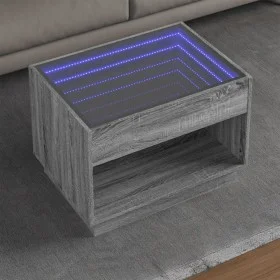 Mesa de centro con Infinity LED gris Sonoma 70x50x50 cm by , Coffee table - Ref: Foro24-847663, Price: 101,85 €, Discount: %