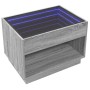 Mesa de centro con Infinity LED gris Sonoma 70x50x50 cm de , Mesas de centro - Ref: Foro24-847663, Precio: 103,29 €, Descuent...